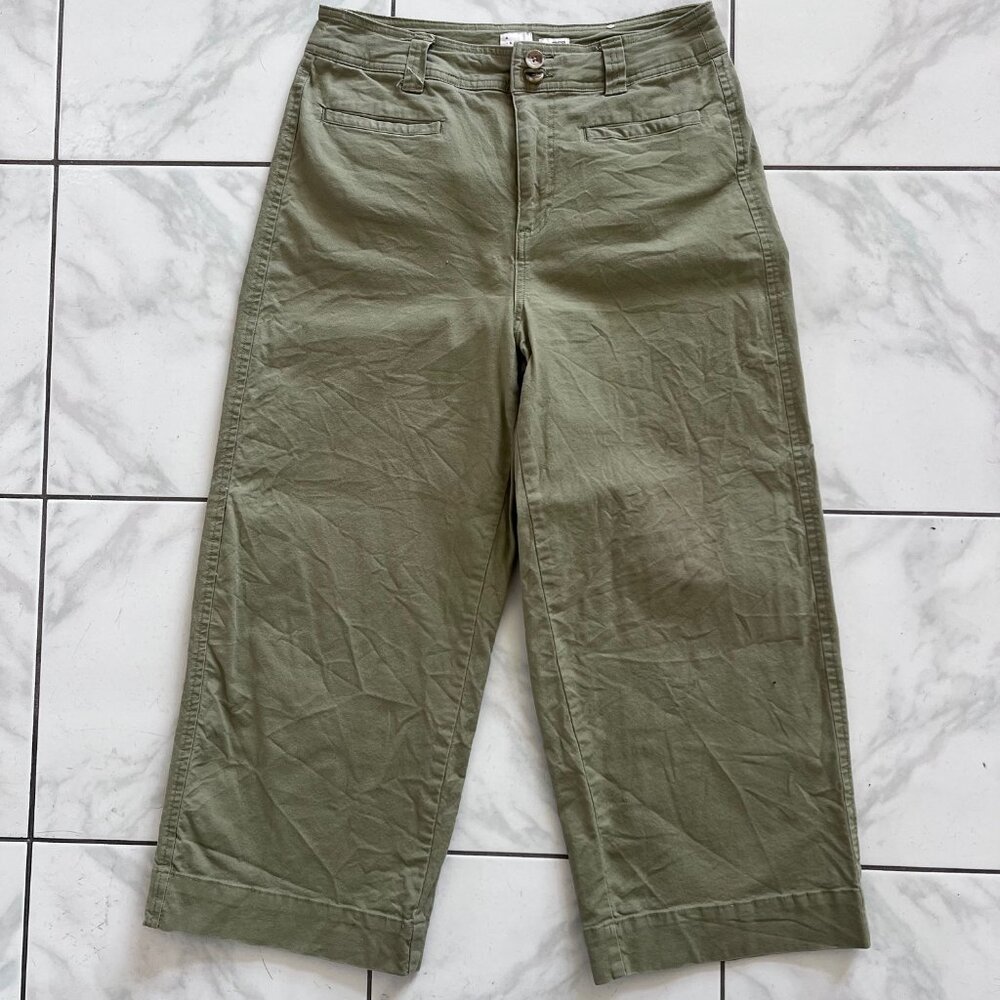 A New Day Pants Women's Khaki Green Stretch Elastizado Pants, Women's 8